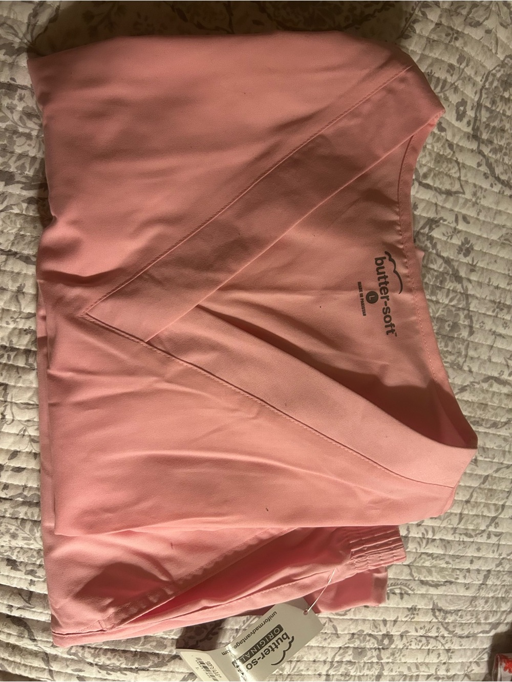 Butter Soft Women's pink scrub set